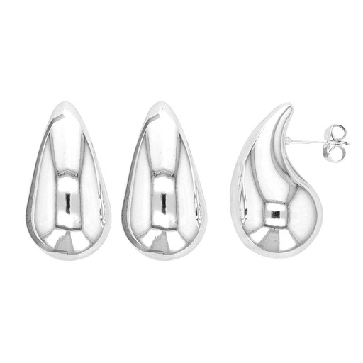 [313863BO] Boucle d'oreilles forme goutte en acier inoxydable