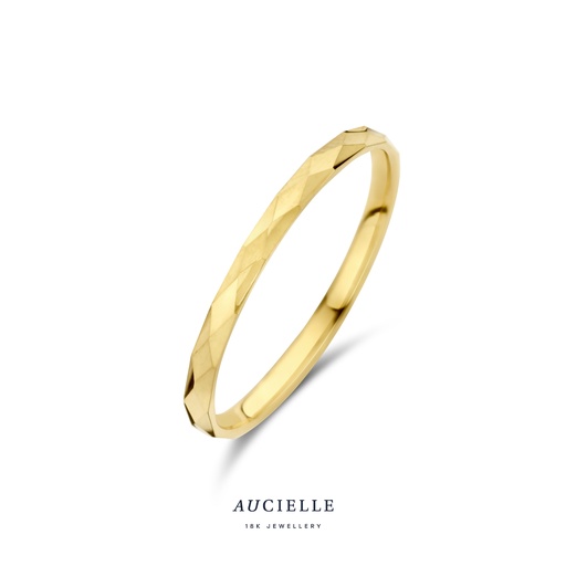 Bague en Or Jaune 18K martelé (50-56) [AR0052B]